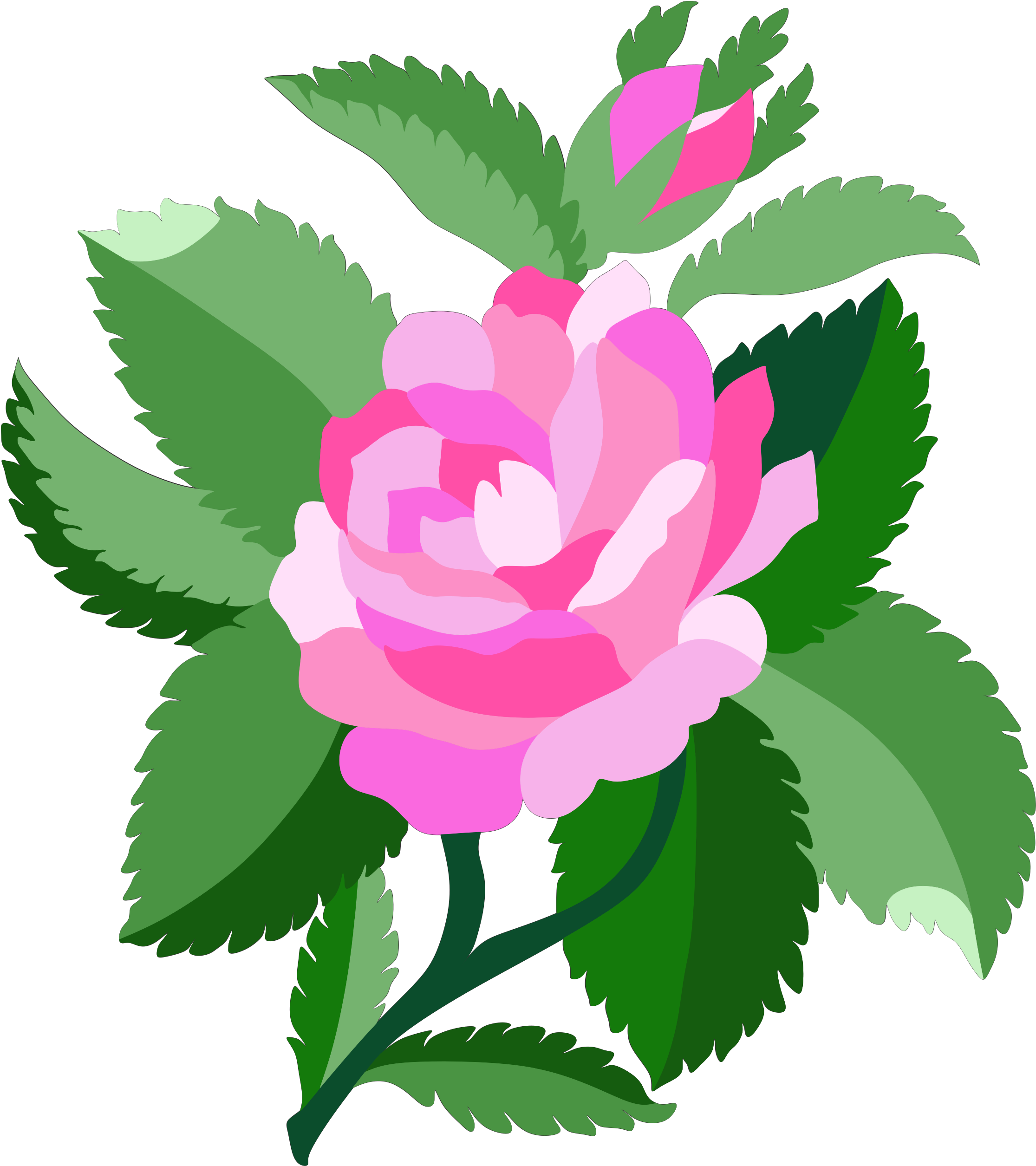 Free Design For Damask Rose - Rose Flowers Designs (2400x3394)