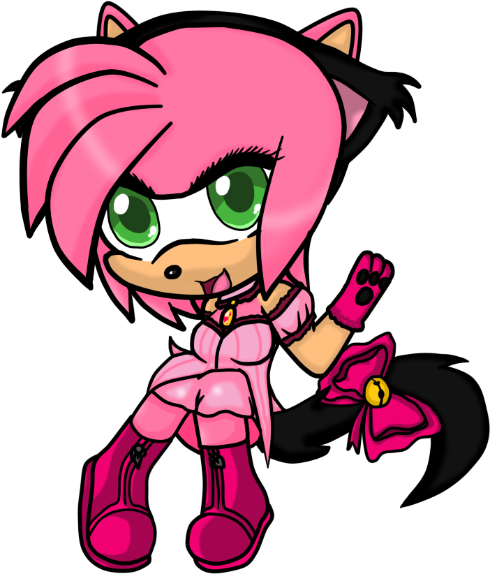 Amy Rose - Cartoon (715x828)