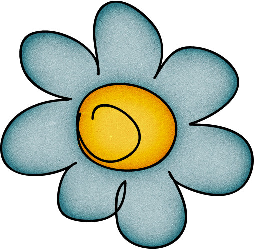 Doodle Flower - Flower (522x511)