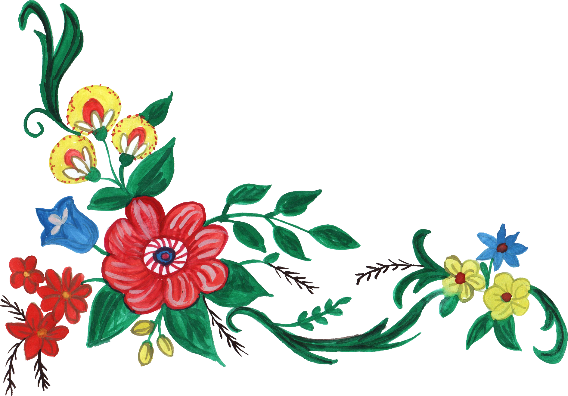 Free Download - Png Format Flower Design Png (1887x1315)