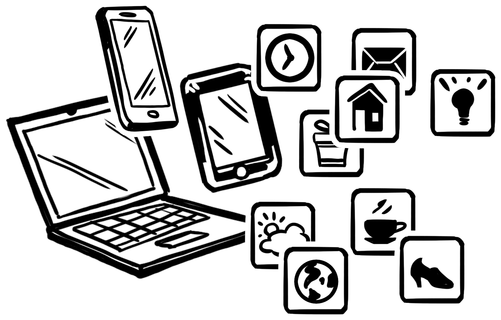 Digital Media Battle For Attention So Keep Your Explainer - Digital Media Clipart (1772x1217)