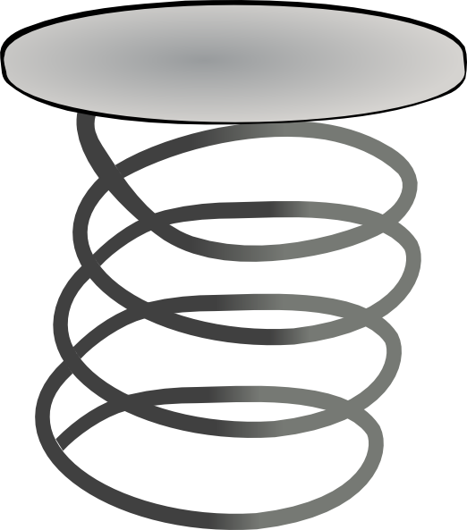 Metal Black Spring Png Without Background (522x593)