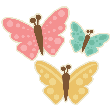 Spring Butterfly Set Svg Cutting Files For Scrapbooking - Set Of Butterfly Clipart (432x432)