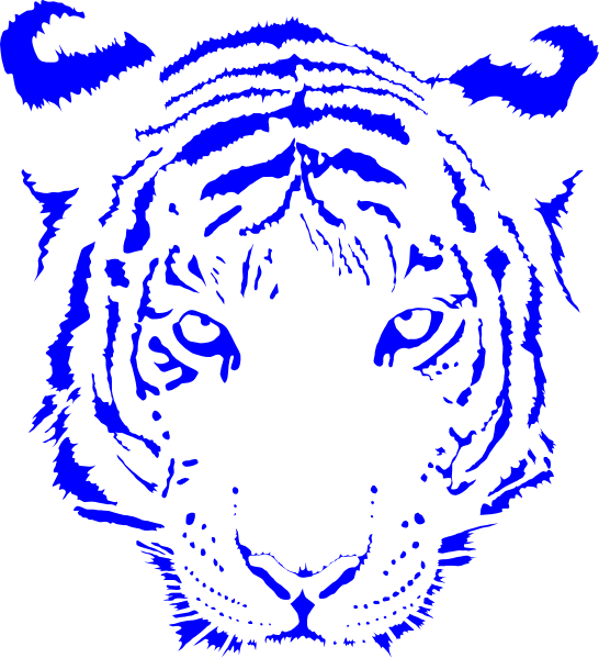 Tiger - Face - Clip - Art - Color - Tiger Face Clip Art Png (546x599)