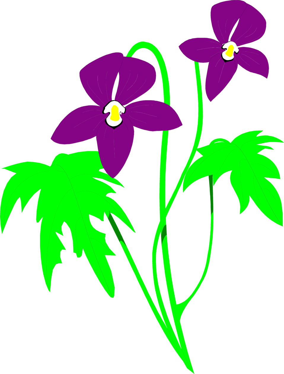 Flower Bouquet Purple Clip Art - Flower Bouquet Purple Clip Art (958x1258)