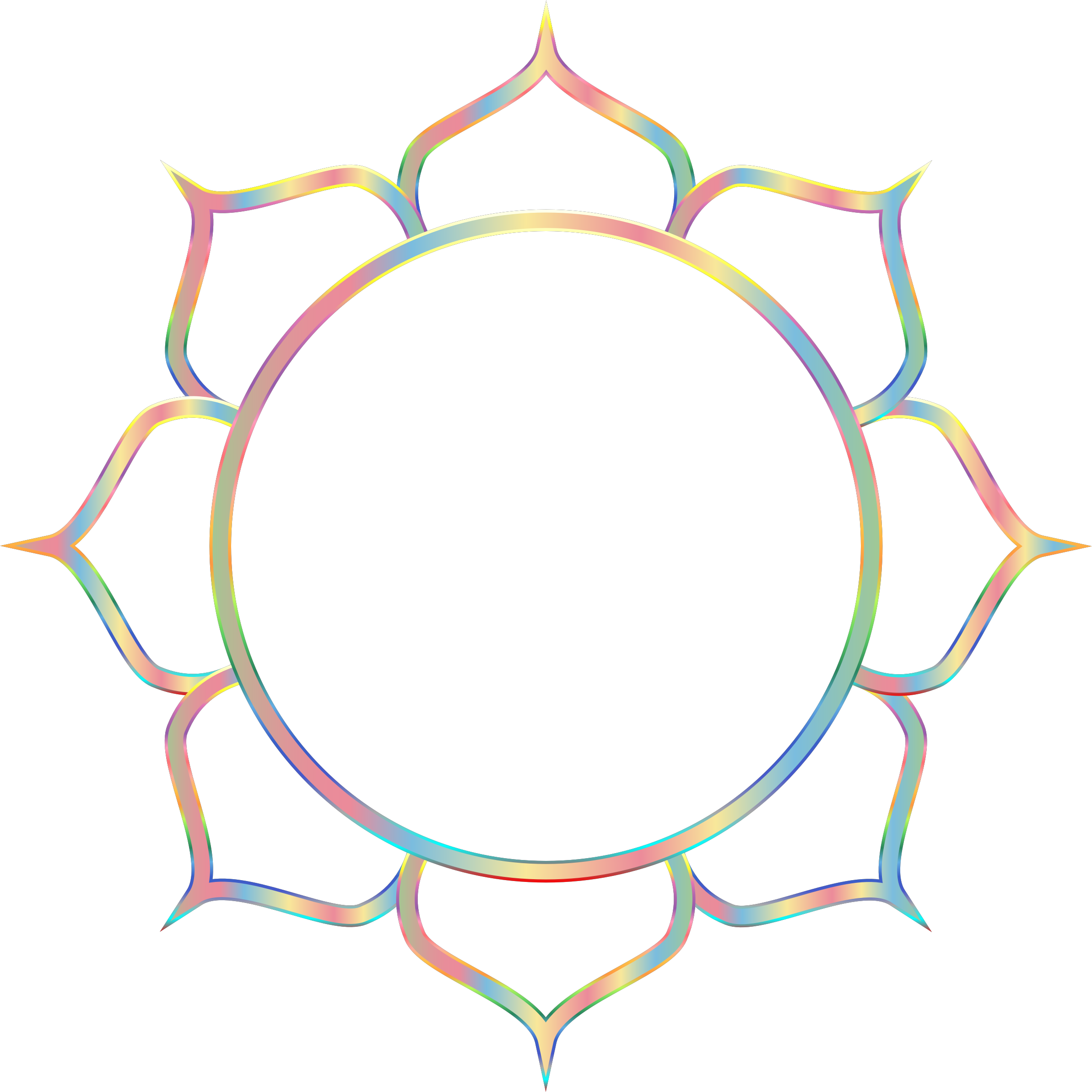 Lotus Flower Line Art 7 No Background - Om Namo Narayanaya In Sanskrit (2386x2386)