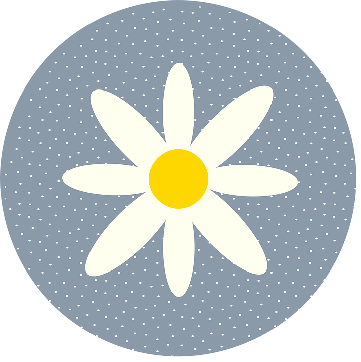 Daisies Clipart 23, - Cross-stitch (718x720)