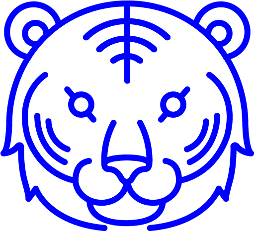 Blue Tiger Icon - Tiger Icon Png (512x512)