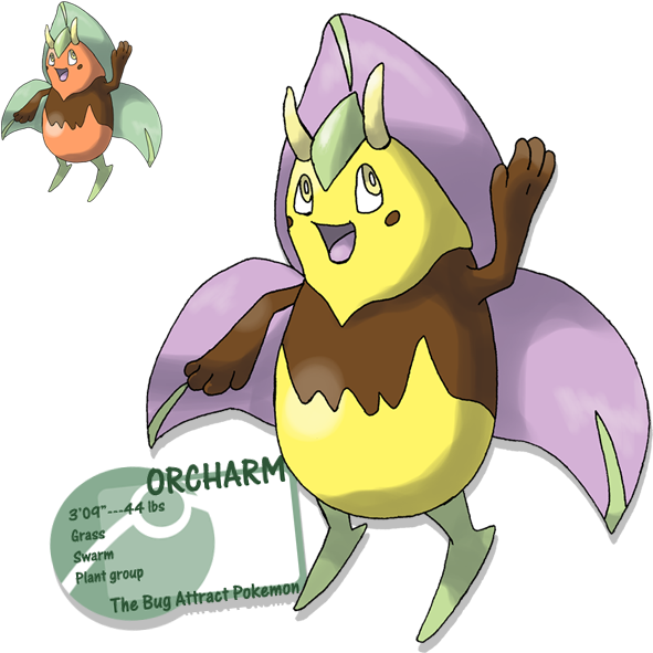 Charming Orchid By G-fauxpokemon - Orchid Pokemon (600x600)