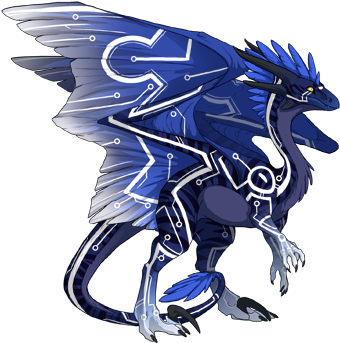 I Love The Colors On Her Circuit Really Pops On The - Custom Skins Flight Rising (350x350)