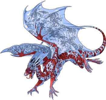 Carmine Tiger / Ice Speckle / Sky Crackle 25k - Dragon (350x350)