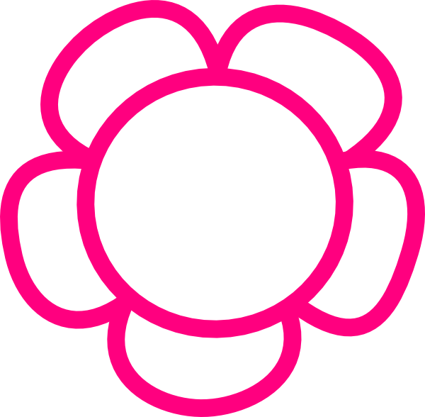 Simple Flower Clip Art At Clker - Simples Flowers (600x588)