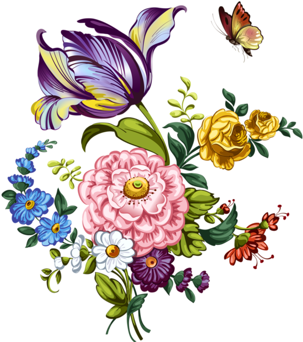 Bouquets, Flowers, Tube, Flowers - Popeven Vintage Flower Linen Throw Pillow Case Decorative (600x678)