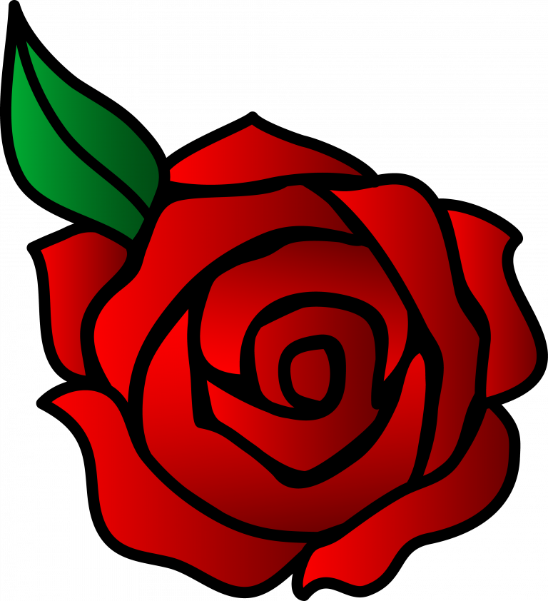 Amazing Ideas Rose Clip Art Red Roses Images Clipart - Cartoon Rose (768x842)