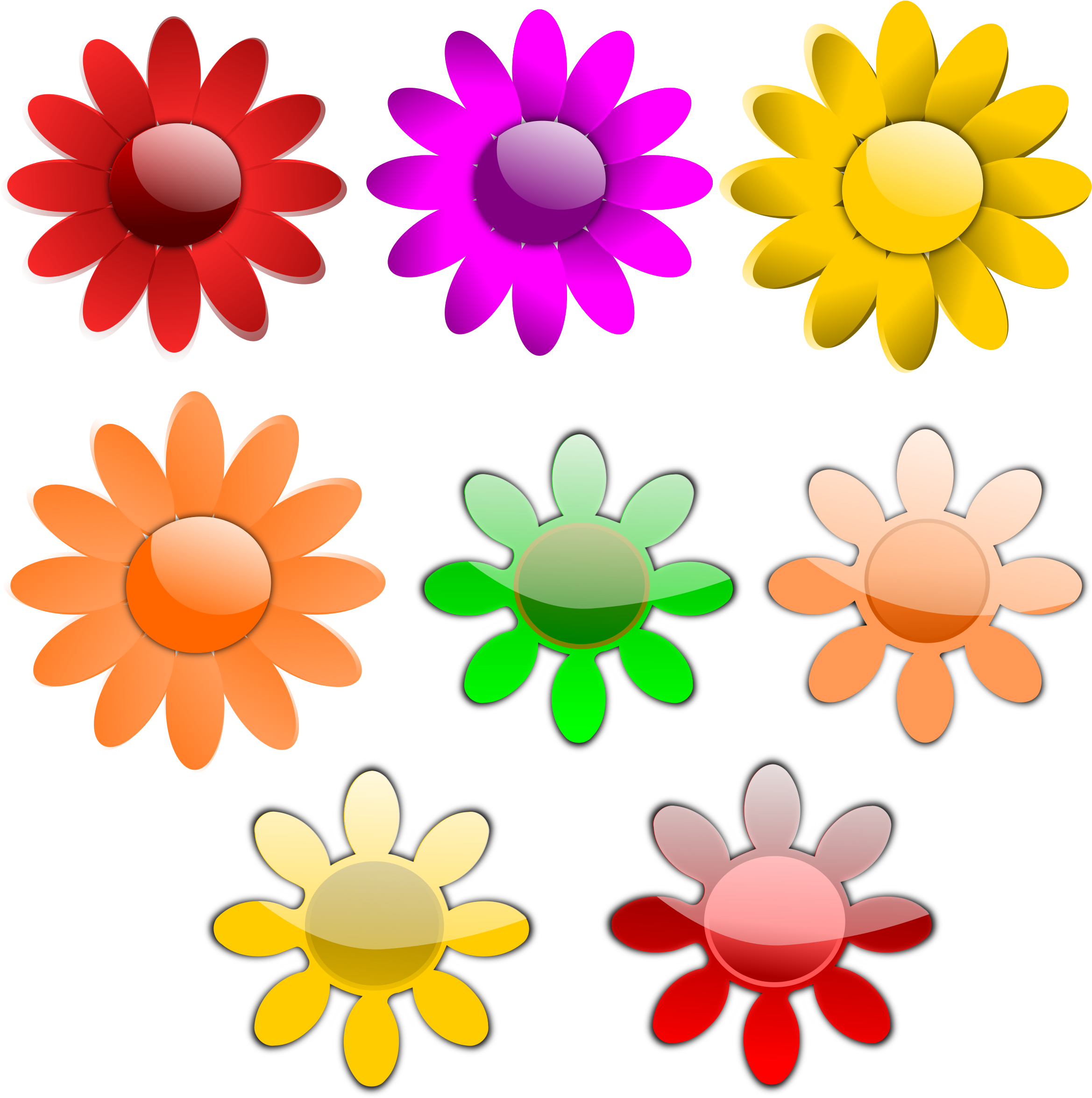 Flower Vector Free Download Clip Art On - Clipart Eight (2400x2400)