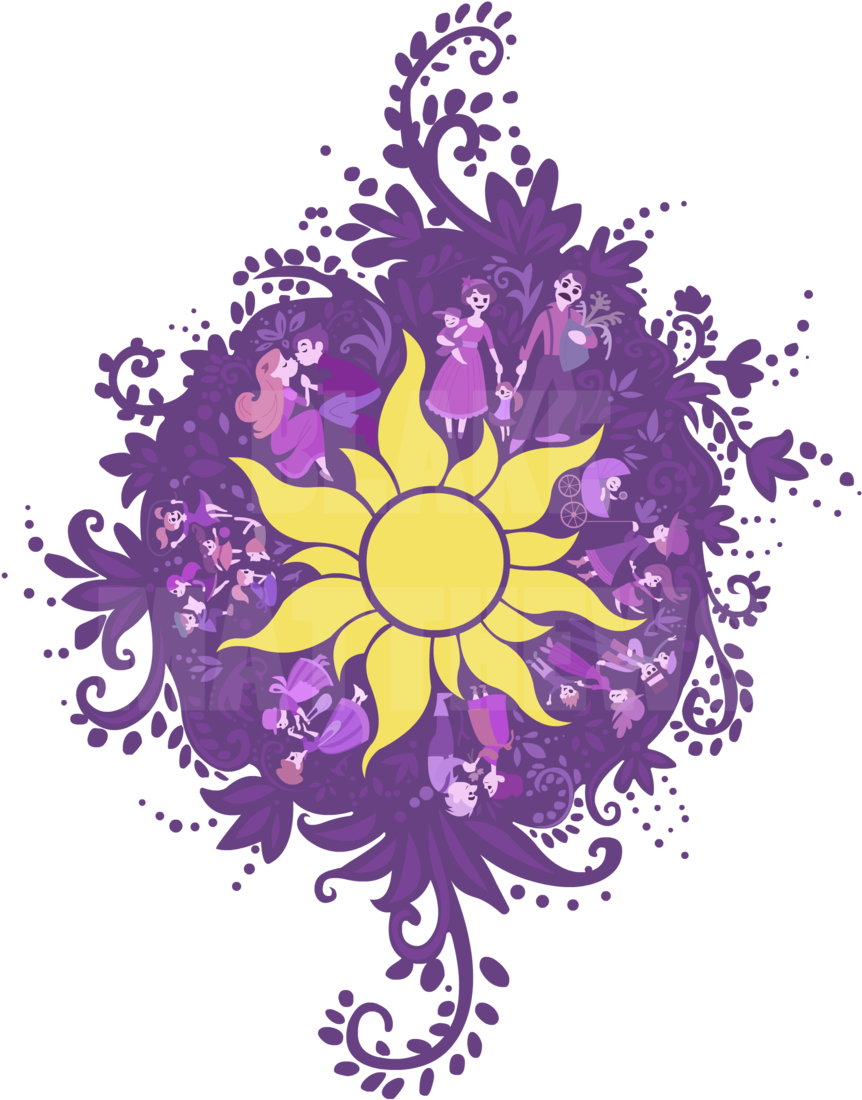 Tangled Sun Clipart - Rapunzel Sun (900x1164)