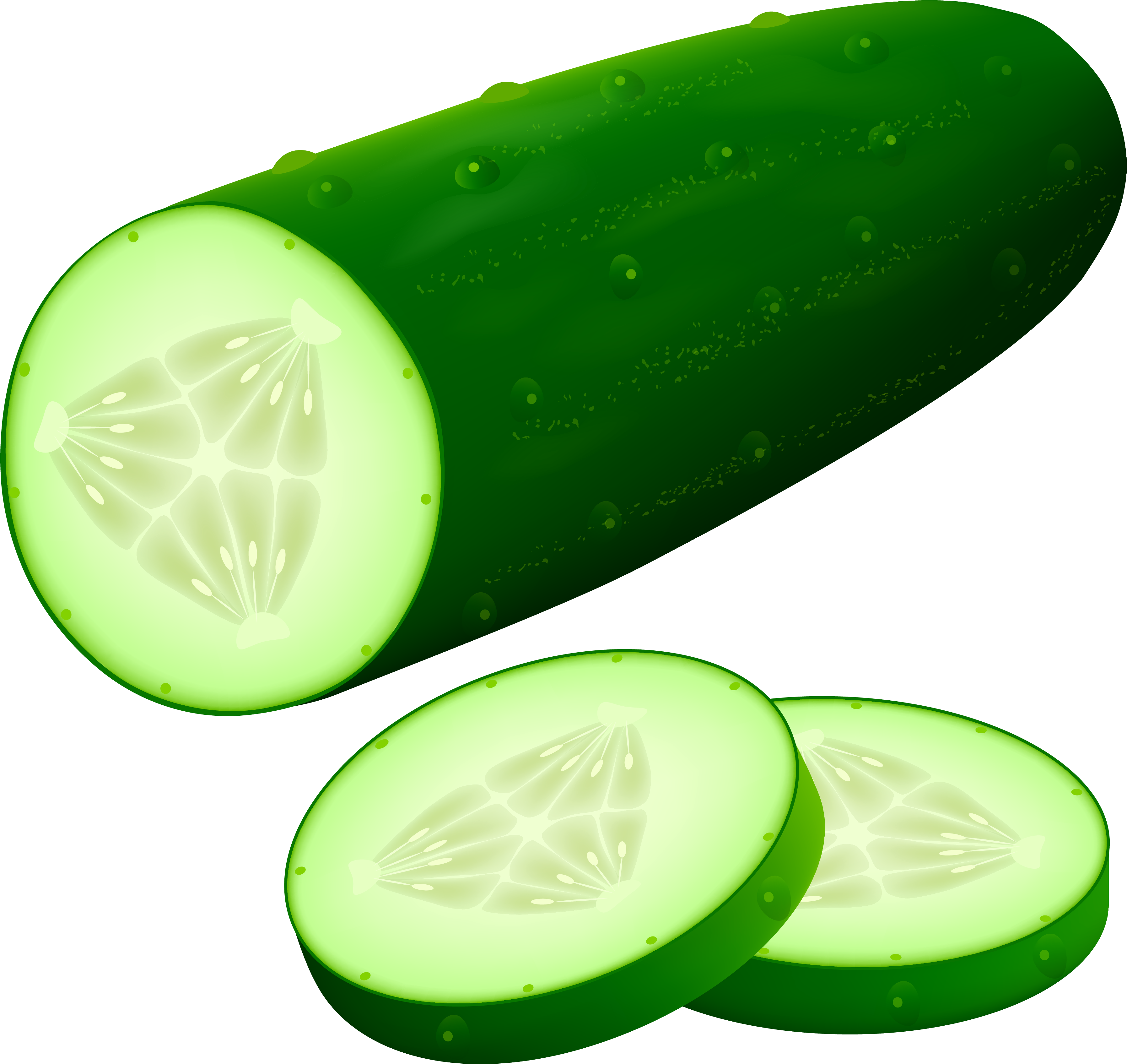 Cucumber Png Clipart Image - Cucumber Clipart (3774x3525)