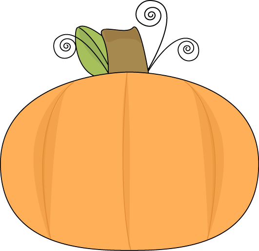 Pumpkin On A Swirly Vine - My Cute Graphics Pumpkin (531x514)