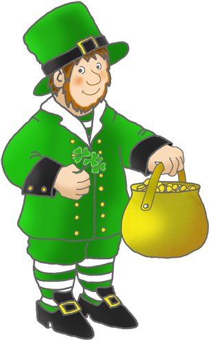 Patrick's Day Joke And Clipart - Free Leprechaun Png (343x531)