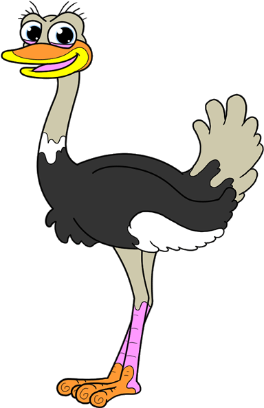 Ostrich Clipart - Ostrich Clipart (600x600)