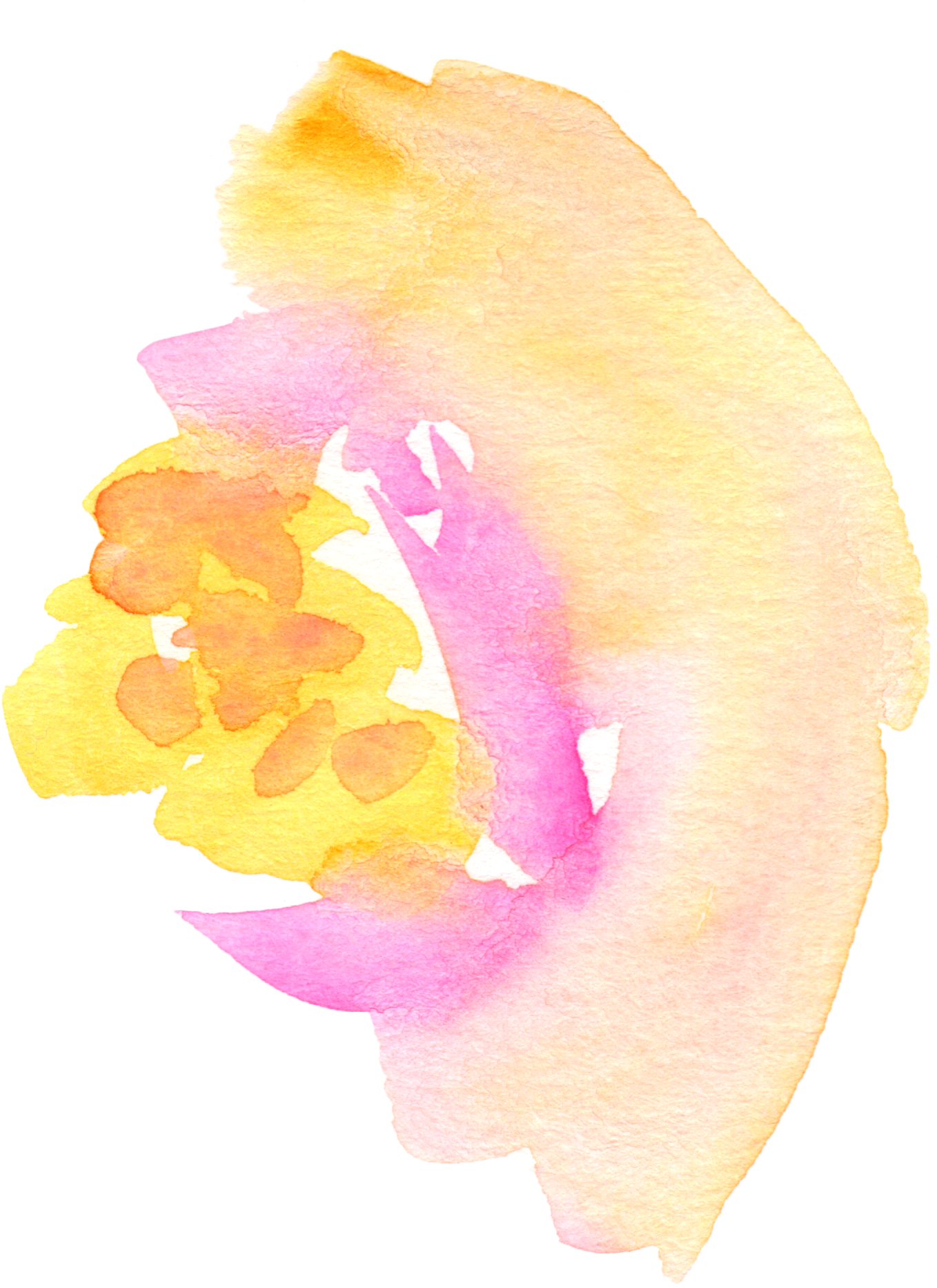 Free Fall Watercolor Floral Clip Art So Pretty - Watercolor Painting (1452x1944)