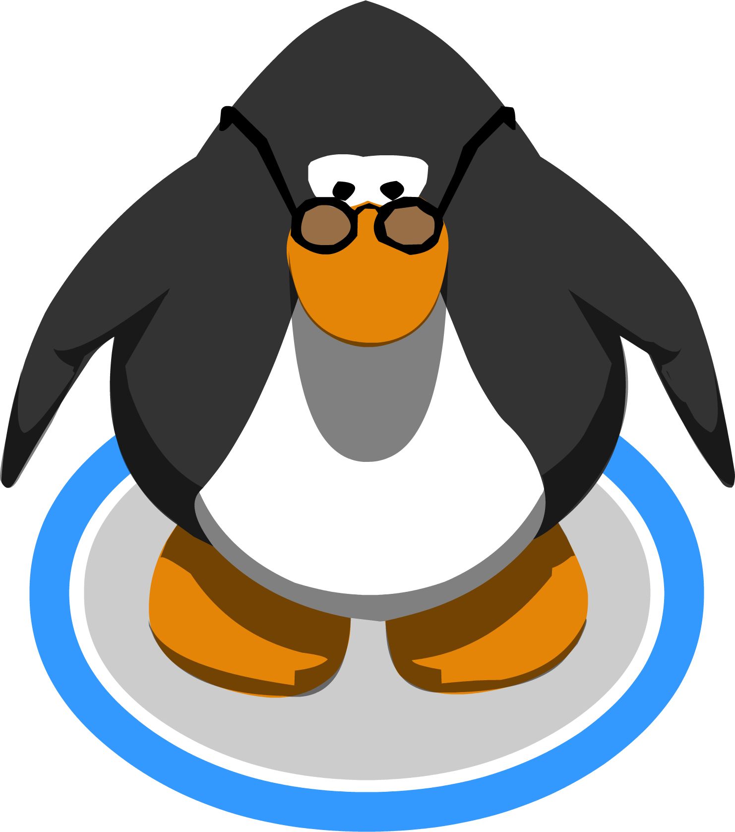 Grim Glasses - Penguin With A Tie (1482x1677)