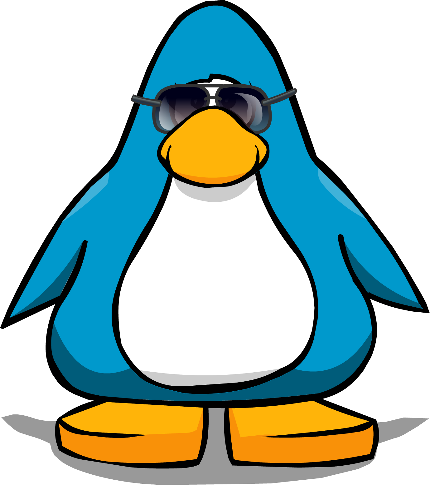 Shady Shades From A Player Card - Club Penguin Non Member (1379x1553)