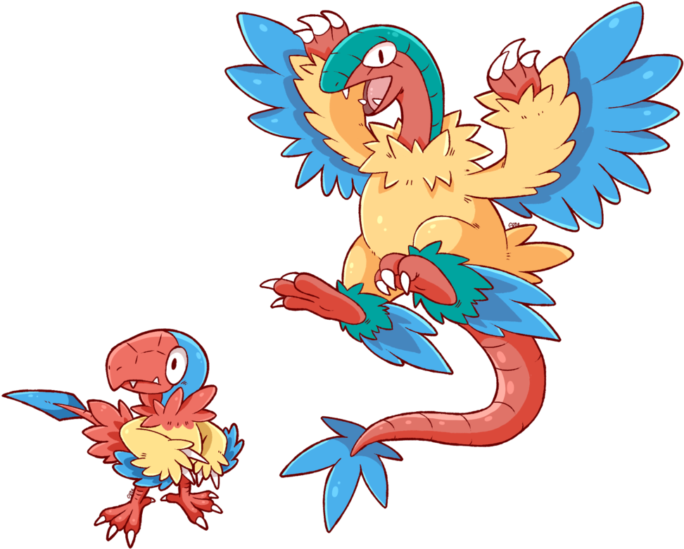 Archen~archeops By Spice5400 On Deviantart - Archen And Archeops (1024x866)