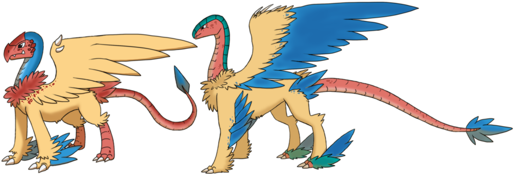 Custom Pokemon Themed Dragon Archen/archeops By Eternity9 - Pokemon Archen (1024x355)