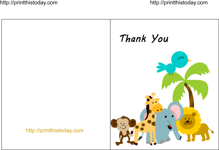 Baby Thank You Cards Clipart - Free Printable Baby Shower Invitations (792x576)
