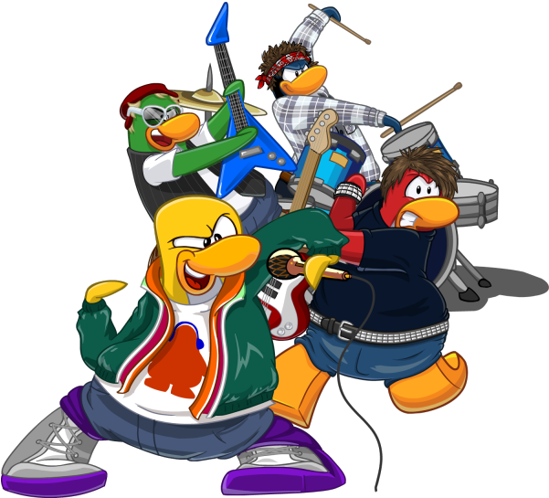 Penguin Band - Google Search - Club Penguin Penguin Band (600x551)