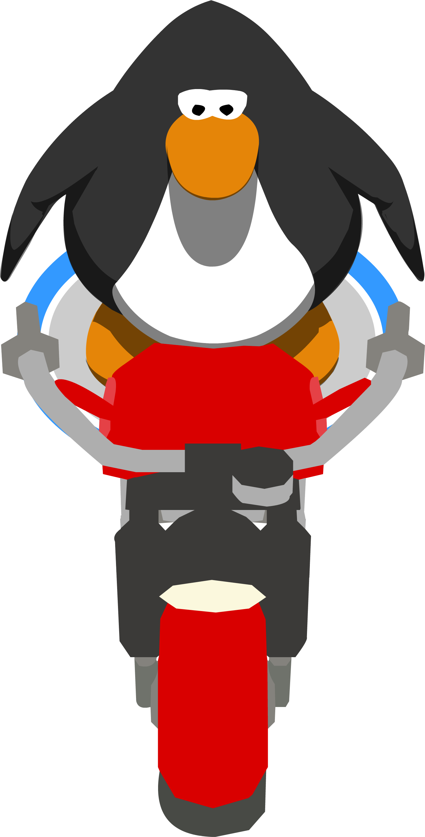 Red Motorbike In-game Front - Lily Pad Coloring Page (1484x2923)