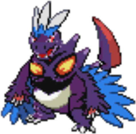 Godzilla Pokemon Sprite - Pokemon Seviper (600x600)