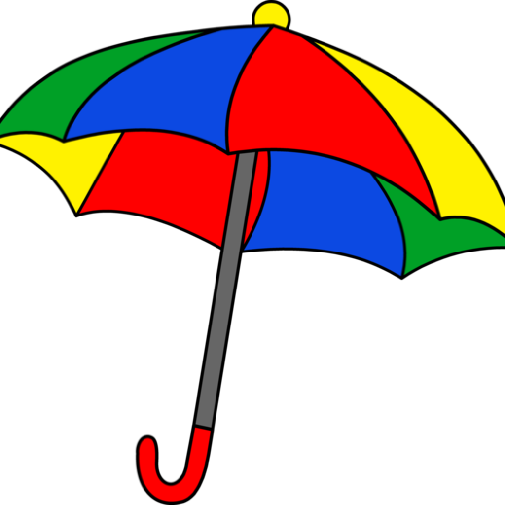 Umbrella Clipart Simple Colorful Umbrella Clipart Free - Umbrella Clipart Png (1024x1024)