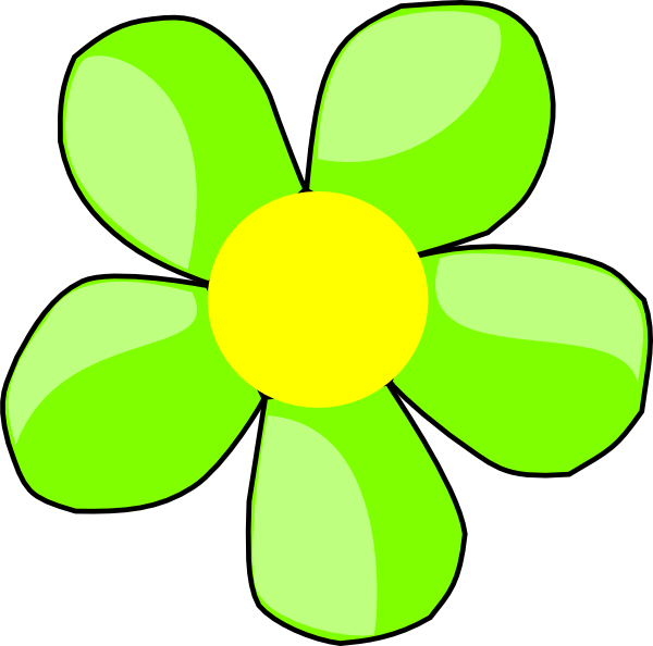 Green Flower 1 Clip Art At Clkercom Vector - Clip Art (600x594)
