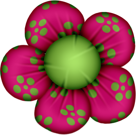 Uploaded By Find Other Pictures - Pink And Green Flower Clipart (433x429)