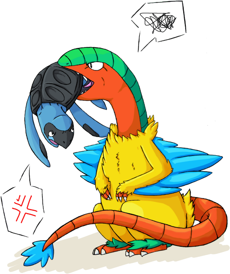 Archeops And Tirtouga By Frosti-kat - Pokemon Archen And Tirtouga (774x1032)