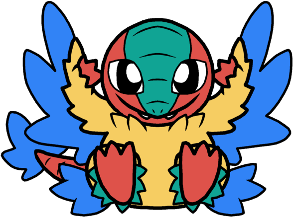 Archeops Pokedoll Art By Methuselah-alchemist - Cute Archeops (600x541)