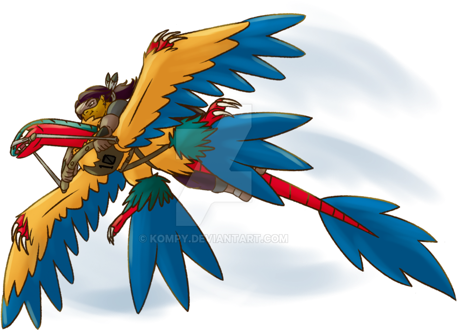 [collab] Pokemon Sky Race - Microraptor Pokemon (1024x683)