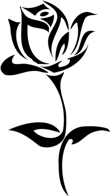 Rose Tattoo - Black And White Drawings (400x400)