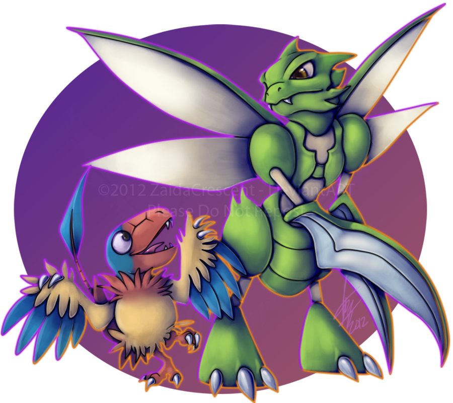 Scyther And Archen By Zaidacrescent - Pokemon Scyther Love Deviantart (900x800)