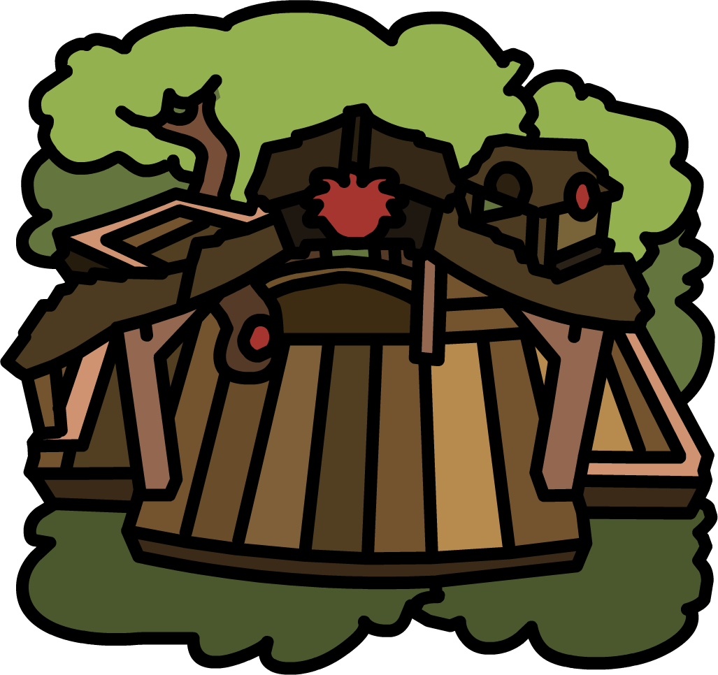 Puffle Tree Fort - Club Penguin Igloos Id (1027x966)