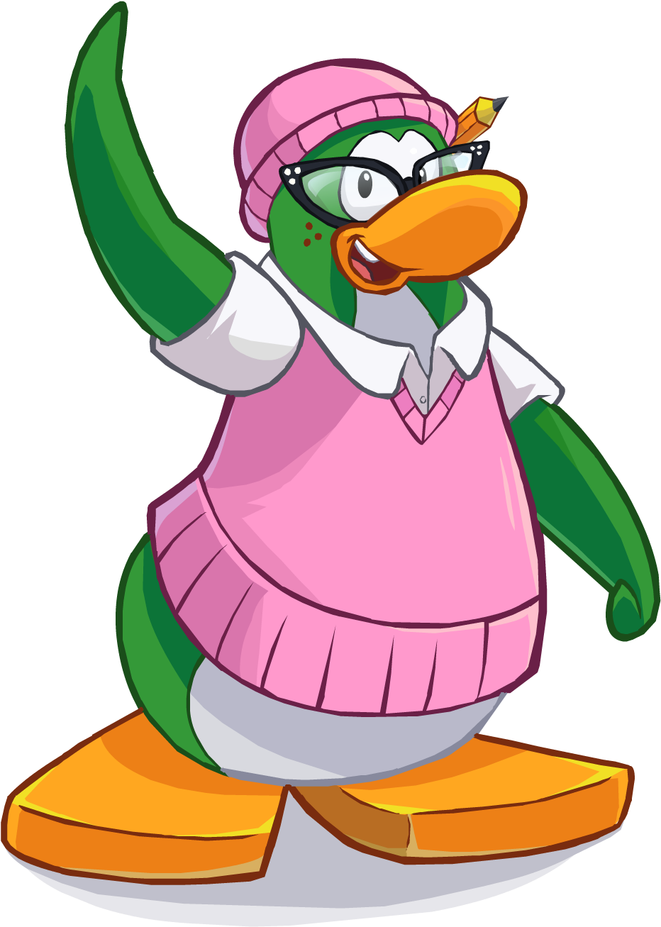 Aunt Arctic's Hat Feb - Club Penguin (1306x1306)