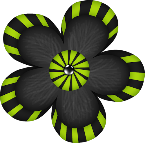 Halloween Flower - Illustration (500x491)