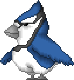 Pixel Art - Blue Jay (400x400)