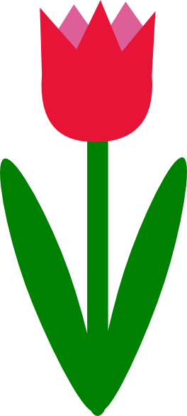 Tulip Clip Art At Clker - Tulip Clipart (264x587)