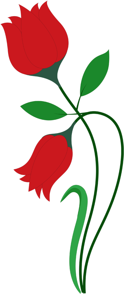 Free Rose Flower Vector Png Transparent Image - Rose Flower Vector Png (622x1024)