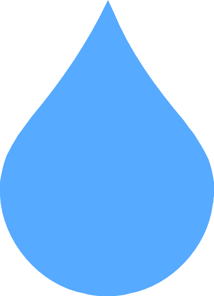 Rain Clipart Raindrop - Water Drop Vector Png (432x595)