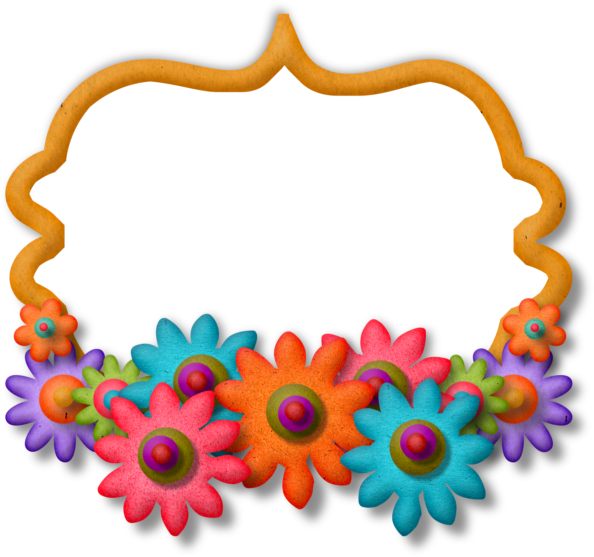 Flower Frameart - Scrapbook Frames Free Download (1896x1778)