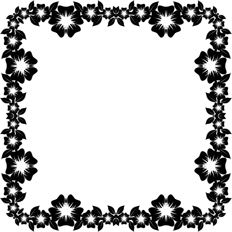 Medium Image - Black And White Beautiful Frames Clipart (764x764)